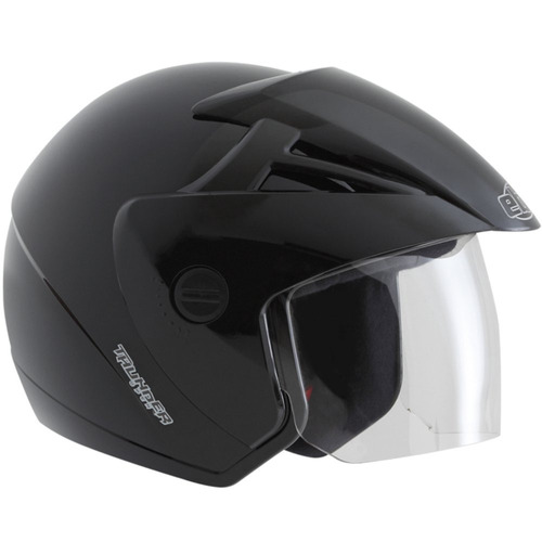 Capacete Ebf Abertura Frontal 58 Open Solid Preto Fosco