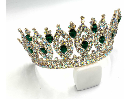 Corona Tiara Reina Carnaval Cristales Comunion Novia Xv L101