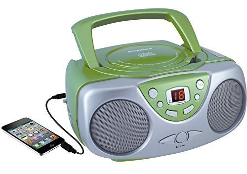 Reproductor De Cd Portátil Sylvania Srcd243 Con Radio Am/fm.