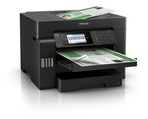 Imagen 2 de 2 de Impresora a color multifunción Epson EcoTank L15150 con wifi negra 220V