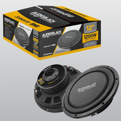 Subwoofer 12 Plano Slim  Doble Bobina 1200w/400rms