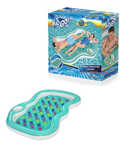 Salón De Alberca Doble H2o Go - 74 X 68,5 - Bestway Inflable