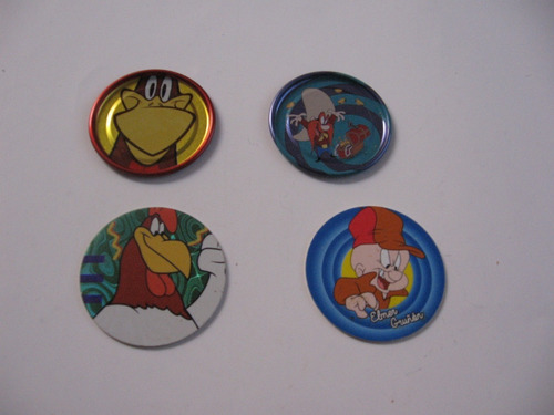 12 Tazos Avengers, Cartoon Network, Subway Surfeas, Looney T