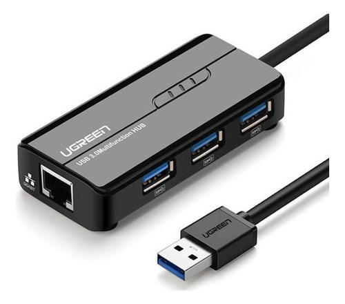 Adaptador Ugreen Hub Rj45 Ethernet +usb 3.0 Mac Nintendo Box
