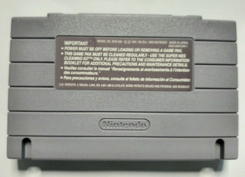 Imagen 2 de 5 de Juego Super Tennis De Super Nintendo Como Nuevo