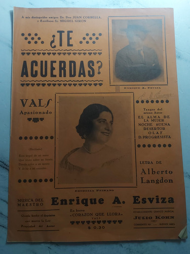 Imagen 9 de 10 de Antiguas Partituras De Vals. Lote De 7. Ian 480