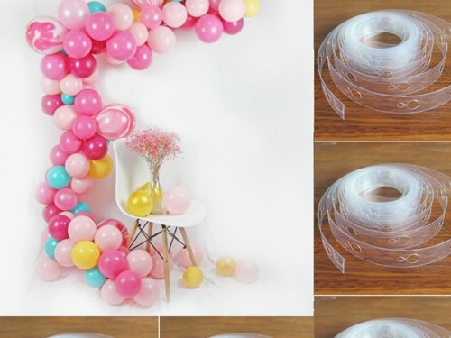 Tira Arco Para Balões De Festa Fita 5m Decoração Suporte