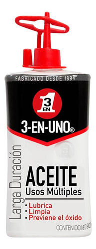 Aceite Lubricante 3-en-uno Gotero 90ml 2440190