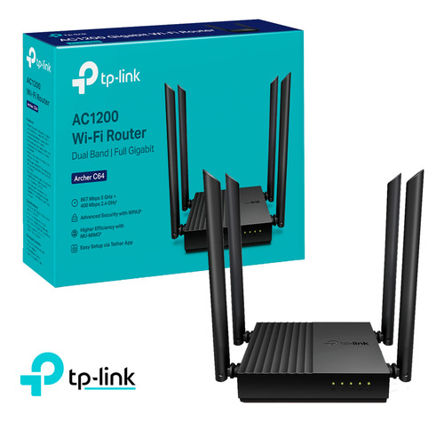 Tp-link Archer C64 Router Mu-mimo 5 Ghz 2,4 Ghz Ac1200