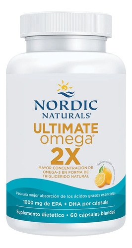 Ultimate Omega 2x Nordic Naturals 60 Caps Blandas