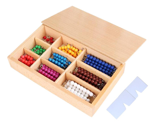 Juguete Matemático Montessori, Material Cuentas De Colores
