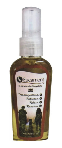 1 Eucament  Esencia De Eucalipto 100% Natural 60 Ml Original