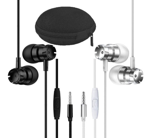 Auriculares Con Cable 3.5mm Findtop Con Microfono 2-pack