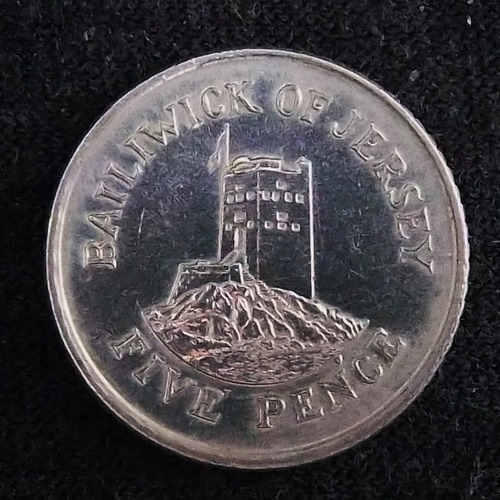 Jersey 5 Pence 1993 Sc Km 56.2 Torre Seymour