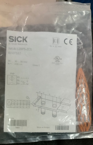 Im18-12bps-zc1. Sick Sensor De Proximidad Inductivo 