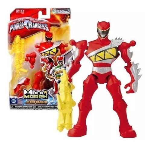 Muñeco Power Rangers Original Mixx N Morph Dino Juguete Niño