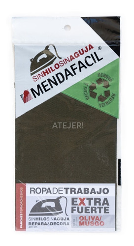 Imagen 4 de 7 de Parche Rectángulo Ropa De Trabajo Mendafácil Art 305 Unid.