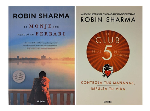 Lote X2 Libros - Monje + Club De Las 5 De La Mañana - Sharma