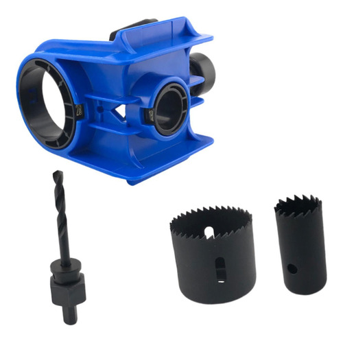 Kit De Instalação De Fechadura De Porta Com 2 Buchas Azul