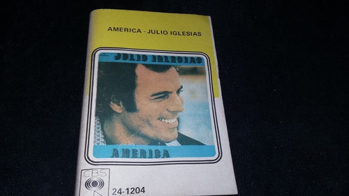 Julio Iglesias America  Casette Caset Balada