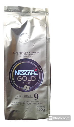 Nescafe Gold Tostado Molido Intenso 250 Grs Intensidad 9