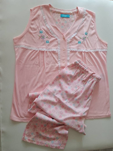 Pijama De Mujer Rosado 