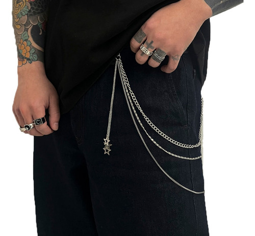 Chaveiros Hip Hop Star, Carteira, Cintura, Calça, Corrente P