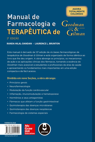 Manual De Farmacologia E Terapêutica De Goodman & Gilman, De Hilal-dandan, Randa. Editorial Amgh Editora Ltda.,mcgraw-hill Companies, Inc., Capa Mole Em Português, 2014