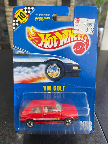 Hot Wheels Vintage Volkswagen Golf Gti, Detalles En Tarjeta