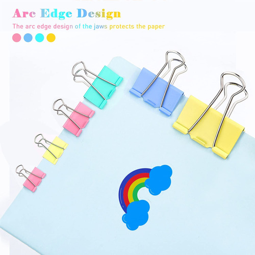 Mini Clips De Papel Para Carpeta 120 Unidades Color 0.59 Pul