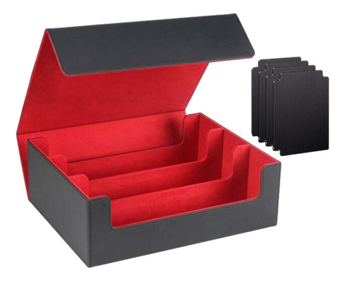 Caja De Baraja De Cartas Coleccionables, Negro Rojo