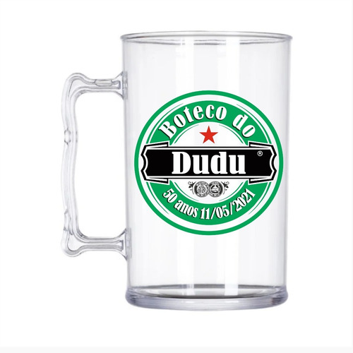 Kit Caneca Acrilica Personalizada 400ml. Kit Com 75 Unidades