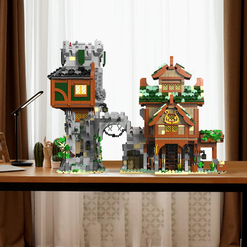 Set De Construcción Jmb Bricklayer Medieval Establos Y