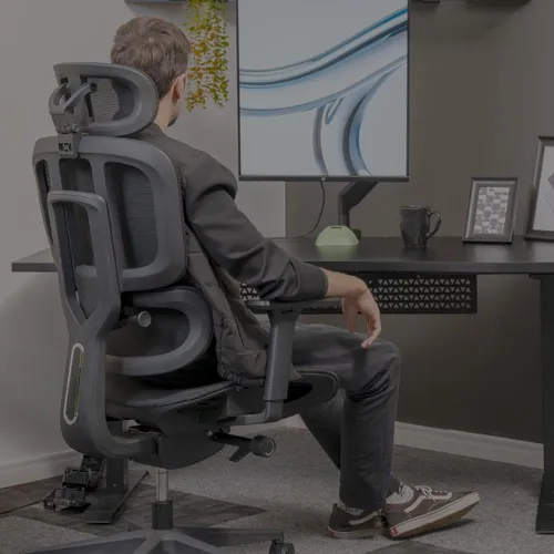 Cadeira Ergonômica De Escritório Elements Sophy Preta Preto Malha