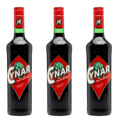 Cynar 750ml X3 Unidades Zetta Bebidas