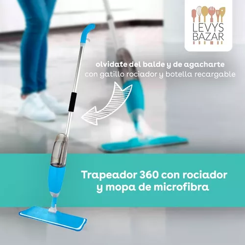 Trapeador Para Piso De Madera Ceramica Mopa Microfibra Limpieza