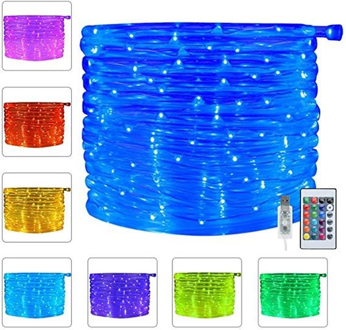 Ollny 100 Luces Led De Cuerda De 32,8 Pies, 16 Colores Cambi