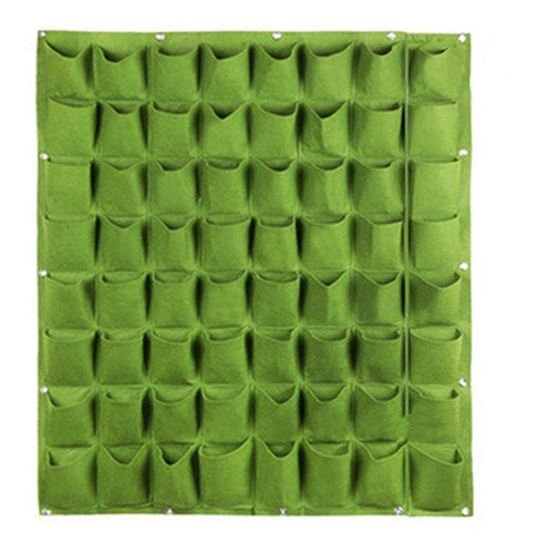 Imagen 1 de 6 de Jardín Vertical De Geotextil. 64 Bolsas. Huerto Y Muro Verde