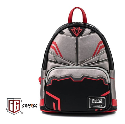 Loungefly - Marvel Falcon Wing Cosplay Mini Backpack Color Gris