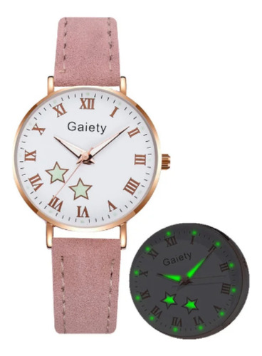 Gaiety-reloj De Pulsera De Cuero Para Mujer De Moda