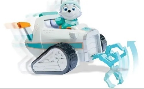 Imagen 2 de 6 de Paw Patrol Auto Mediano C/figura -everest Snow Plow-original
