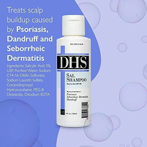 Dhs Sal Shampoo 4 Oz, Pacote Com 1