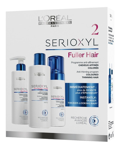 Kit Tratamiento Cabellos Finos Serioxyl Fuller Hair 2 Loreal