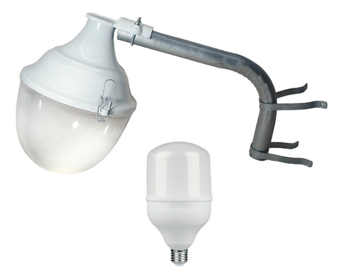 Luz Luminaria Para Calle-galpón  + Brazo + Lampara Led 55w