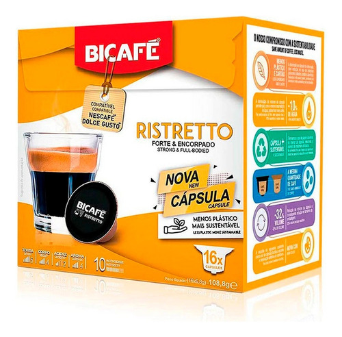 Cápsulas De Café Bicafé Ristretto Universo Binario