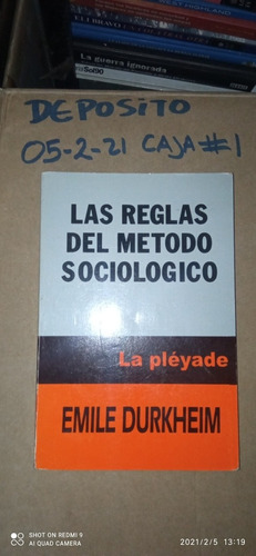 Libro Las Reglas Del Método Sociológico. Emile Durkheim