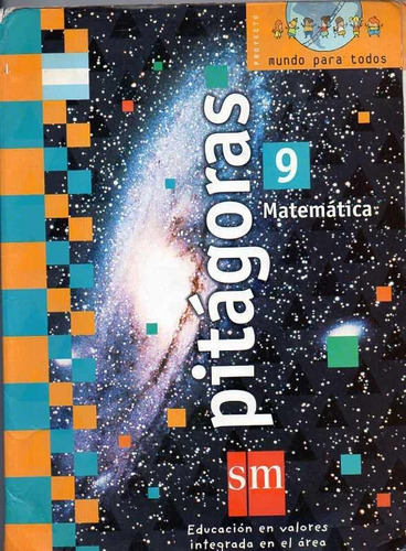 Matematica 9 Pitagoras Sm -  Sin Escrituras