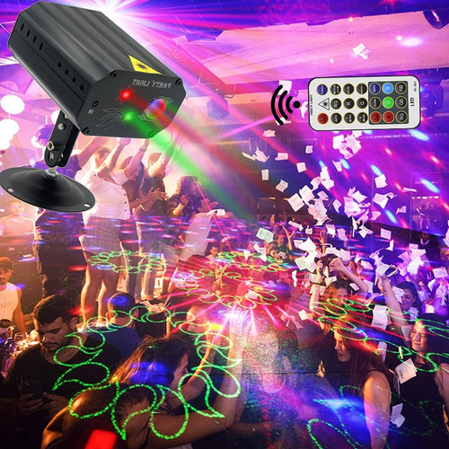 Projetor De Luz Laser Dj Disco Com Efeito Estroboscópico Pa