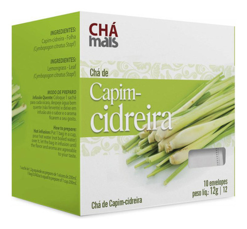 Chá De Capim-cidreira Natural Cx10 Sachês 1g