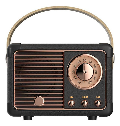 Bocina Radio Portátil Bluetooth Estilo Retro Europeo